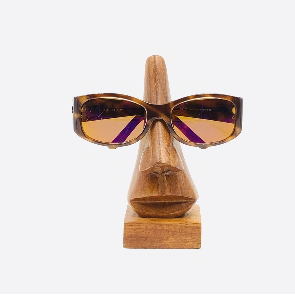 Roberto Steffani Brown Oval Sunglasses Frames